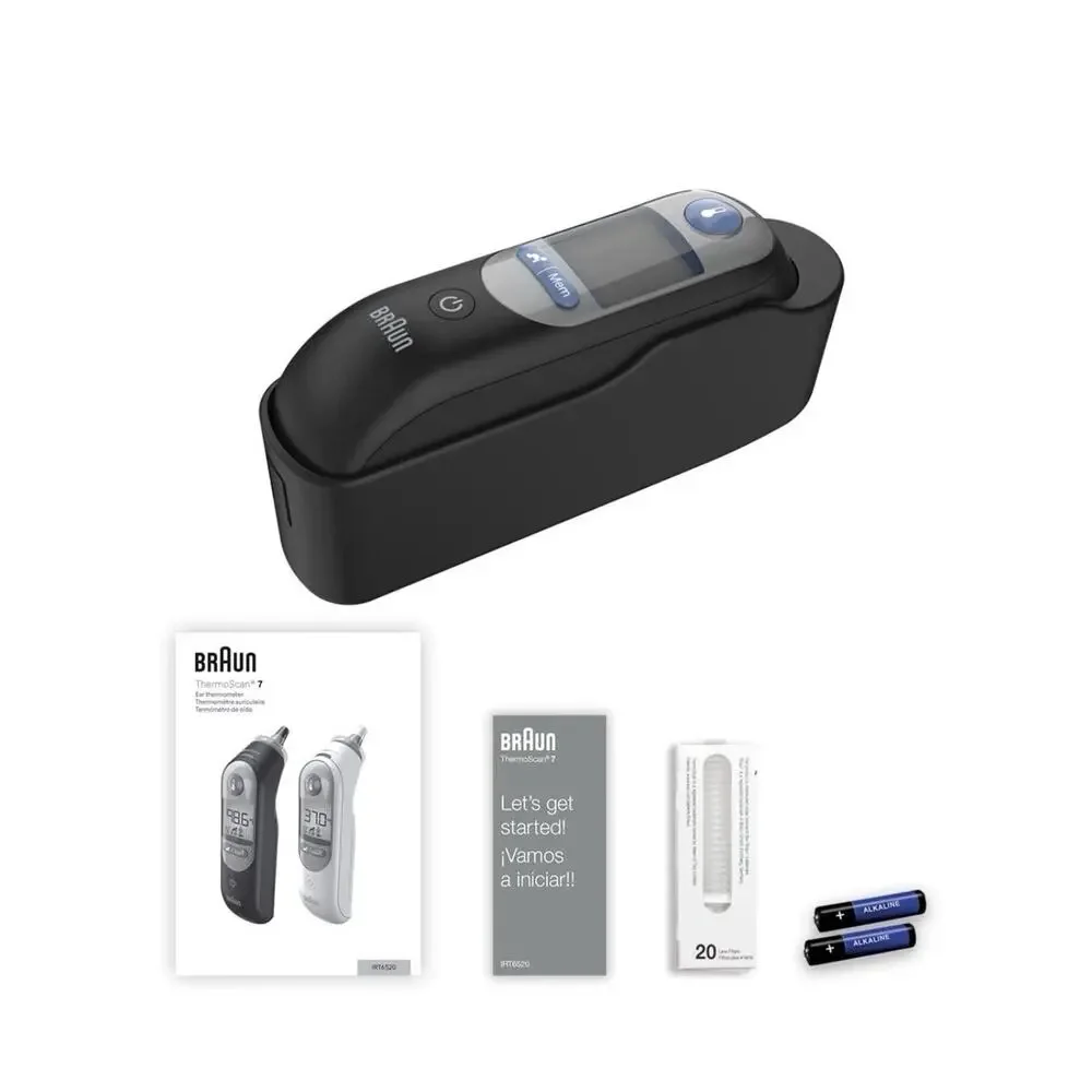 New Braun ThermoScan 7 Ear Thermometer IRT6520BUSV1 for Adults, Babies & Infants